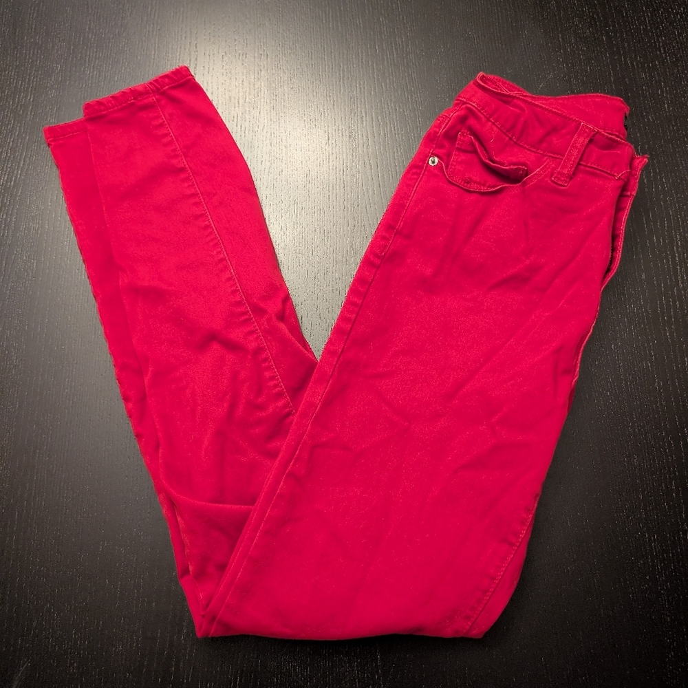 3 For $18 Rue21 Bold Scarlet Denim - Picture 6 of 6